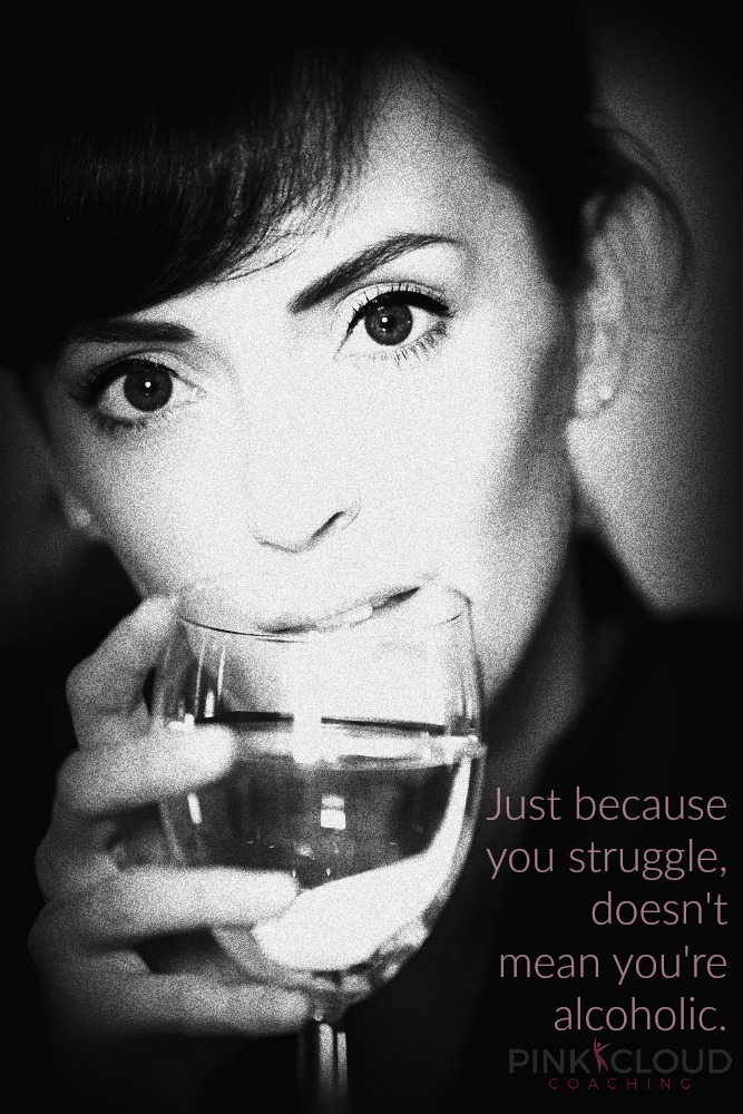 Is alcohol hurting your career pink cloud woman with wine